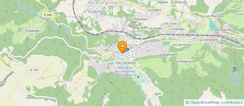 localisation de l'entreprise ASSOCIATION SANCY-OUEST à LA BOURBOULE