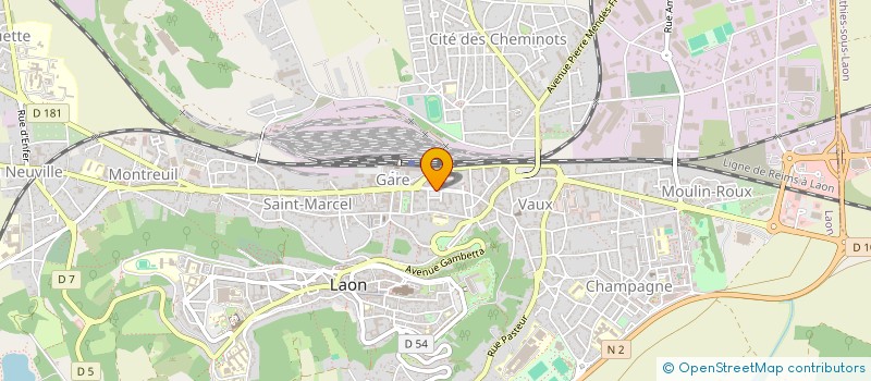 localisation de l'entreprise ASSOCIATION SANITAIRE APICOLE DU DEPARTEMENT DE L'AISNE à LAON