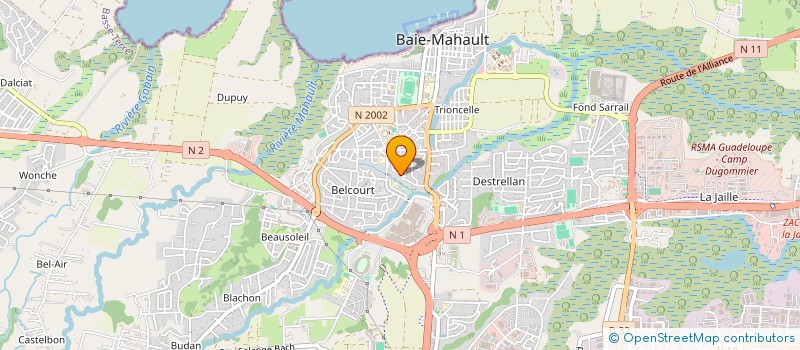 localisation de l'entreprise ASSOCIATION SANOUVLE  BAIE-MAHAULT