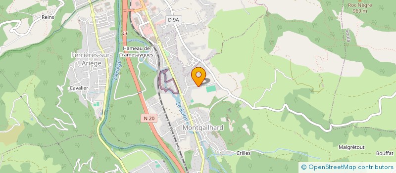 localisation de l'entreprise ASSOCIATION SANS SOUCIS BOULISTES DE MONTGAILHARD à MONTGAILHARD