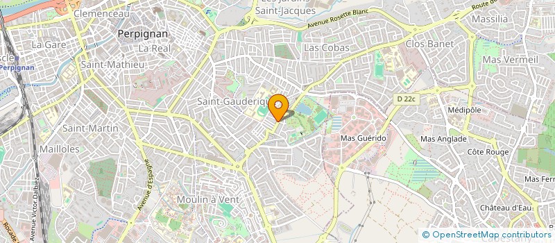 localisation de l'entreprise ASSOCIATION SANT VICENS  PERPIGNAN