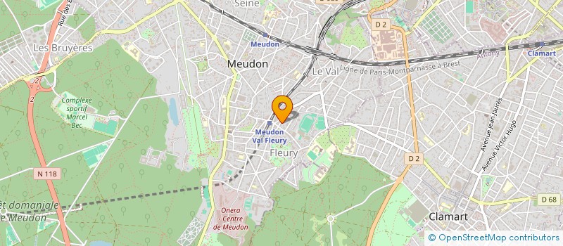 localisation de l'entreprise ASSOCIATION SANTA CREW à MEUDON