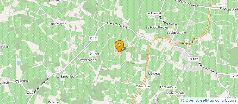 localisation de l'entreprise ASSOCIATION SANTE 24  RIBAGNAC