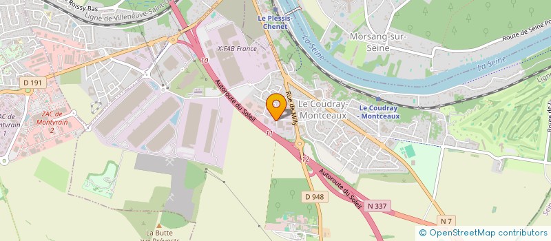 localisation de l'entreprise ASSOCIATION SANTE A DOMICILE à LE COUDRAY-MONTCEAUX