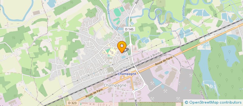 localisation de l'entreprise ASSOCIATION SANTE DU SECTEUR EST DE LE MANS METROPOLE  CHAMPAGNE