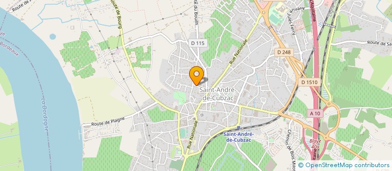 localisation de l'entreprise ASSOCIATION SANTE ENERGIE PEUJARD VIRSAC  PEUJARD