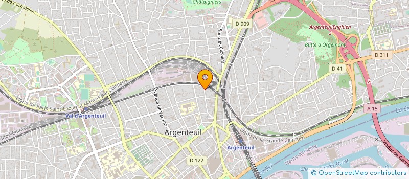 localisation de l'entreprise ASSOCIATION SANTE PLURIDISCIPLINAIRE ARGENTEUIL (ASPA) à ARGENTEUIL