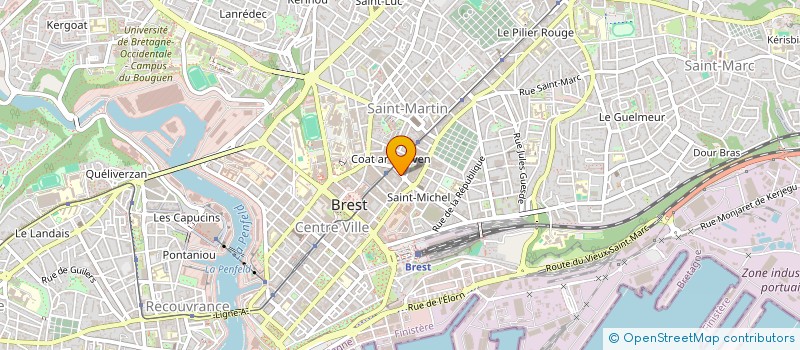 localisation de l'entreprise ASSOCIATION SANTE PLUS BREST à BREST