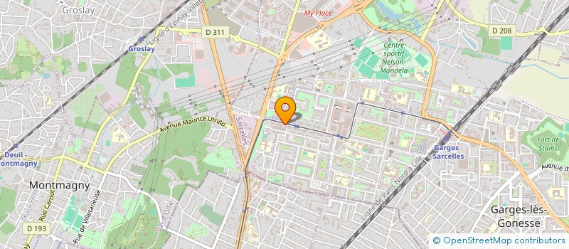 localisation de l'entreprise ASSOCIATION SANTE PLUS DU 8 MAI 1945 à SARCELLES