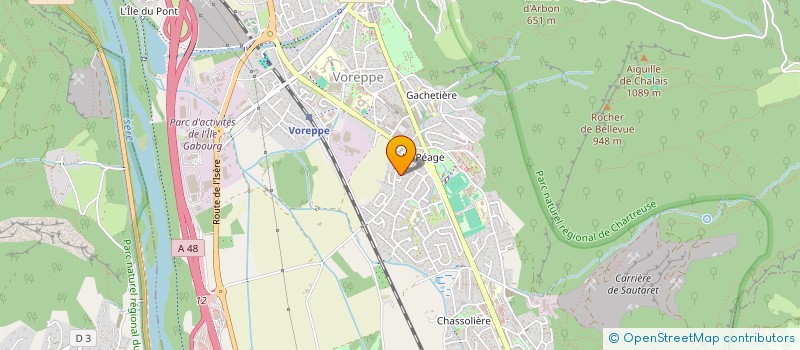 localisation de l'entreprise ASSOCIATION SANTE RESPIRATOIRE  VOREPPE