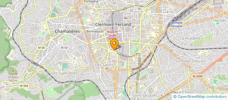 localisation de l'entreprise ASSOCIATION SANTE ROSE  CLERMONT-FERRAND