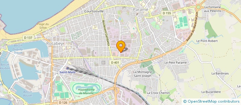 localisation de l'entreprise ASSOCIATION SANTE SECURITE ET CONDITION DE TRAVAIL  SAINT-MALO