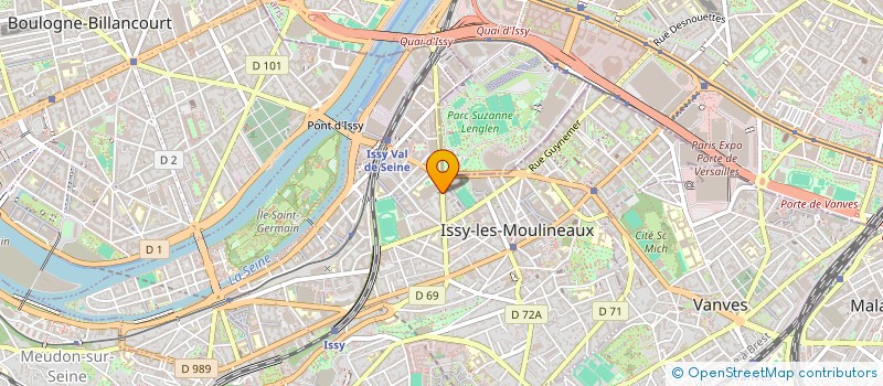 localisation de l'entreprise ASSOCIATION SANTE SOLIDAIRE ST. CLOUD à ISSY-LES-MOULINEAUX