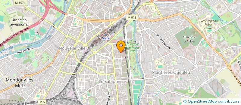 localisation de l'entreprise ASSOCIATION SANTE VISUELLE METZ  METZ