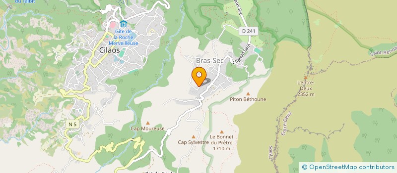localisation de l'entreprise ASSOCIATION SANTEUR LES O à CILAOS