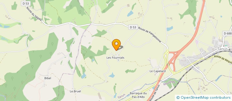 localisation de l'entreprise ASSOCIATION SAR  MIRANDOL-BOURGNOUNAC