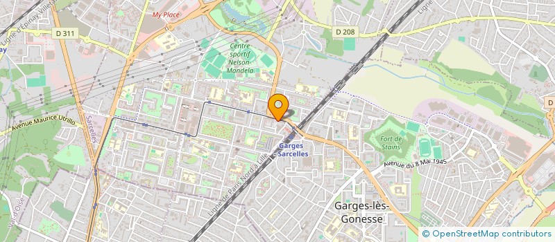 localisation de l'entreprise ASSOCIATION SARCELLES JEUN'ESPOIRS  SARCELLES