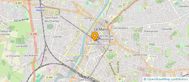 localisation de l'entreprise ASSOCIATION SARTHOISE D'ACCUEIL DES FAMILLES ET AMIS DE DETENUS  COULAINES