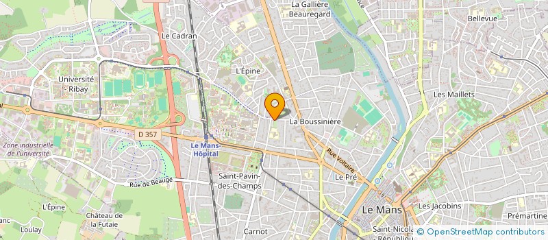 localisation de l'entreprise ASSOCIATION SARTHOISE DES CADRES POUR L ' EMPLOI à LE MANS