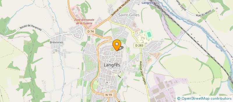 localisation de l'entreprise ASSOCIATION SAUVEGARDE ART SACRE HAUTE MARNE ( ASAS ) à LANGRES