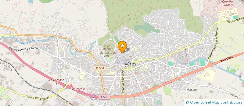 localisation de l'entreprise ASSOCIATION SAUVEGARDE DU VIEUX HYERES à HYERES