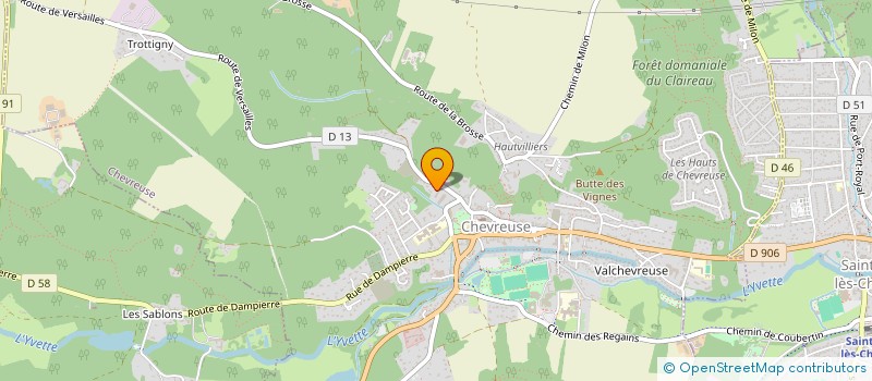 localisation de l'entreprise ASSOCIATION SAUVONS L' AFRIQUE  CHEVREUSE