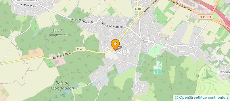 localisation de l'entreprise ASSOCIATION SAUVONS LES ANIMAUX à ORGEVAL