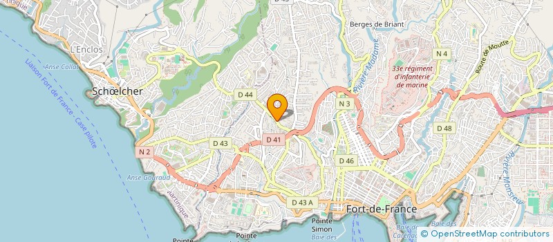 localisation de l'entreprise ASSOCIATION SAVAGE  FORT-DE-FRANCE