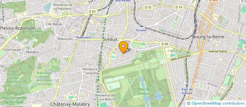 localisation de l'entreprise ASSOCIATION SCEENNE DE KARATE à SCEAUX