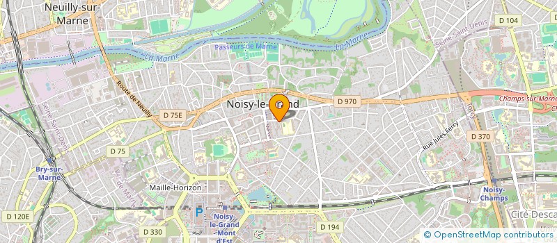 localisation de l'entreprise ASSOCIATION SCENE ET CONCERT  NOISY-LE-GRAND