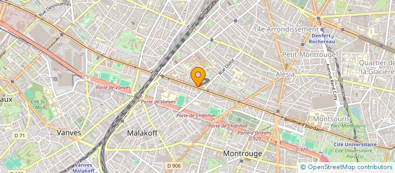 localisation de l'entreprise ASSOCIATION SCENE ET VIE  PARIS