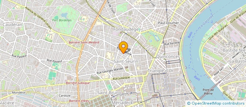 localisation de l'entreprise ASSOCIATION SCENES DE JARDIN  BORDEAUX