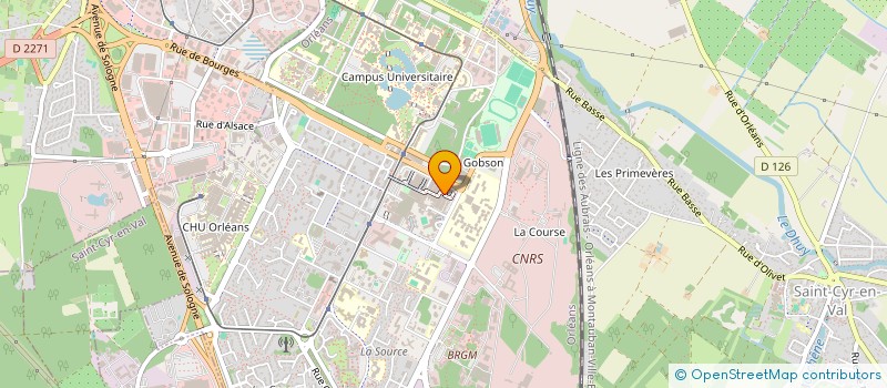 localisation de l'entreprise ASSOCIATION SCIENCE EN ACTION & SOLIDARITE (ASAS)  ORLEANS