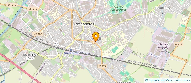 localisation de l'entreprise ASSOCIATION SCIENTIFIQUE DES PSYCHIATRES DE SERVICE PUBLIC DES HAUTS DE FRANCE  ARMENTIERES