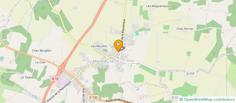 localisation de l'entreprise ASSOCIATION SCOLAIRE CULTURELLE ET SPORTIVE DES ECOLES DE MONTLIEU LA GARDE  MONTLIEU-LA-GARDE