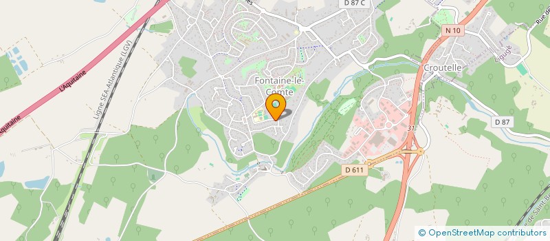localisation de l'entreprise ASSOCIATION SCOLAIRE DE L'ECOLE ELEMENTAIRE PUBLIQUE DE FONTAINE LE COMTE à FONTAINE-LE-COMTE