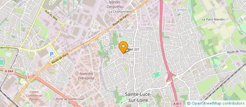 localisation de l'entreprise ASSOCIATION SCOLAIRE DE L ECOLE PUBLIQUE ELEMENTAIRE LA REINETIERE  SAINTE-LUCE-SUR-LOIRE