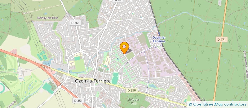 localisation de l'entreprise ASSOCIATION SCOLAIRE DE LA BRECHE AUX LOUPS  OZOIR-LA-FERRIERE