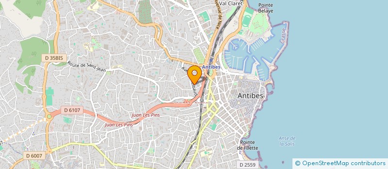 localisation de l'entreprise ASSOCIATION SCOLAIRE ET FAMILIALE à ANTIBES