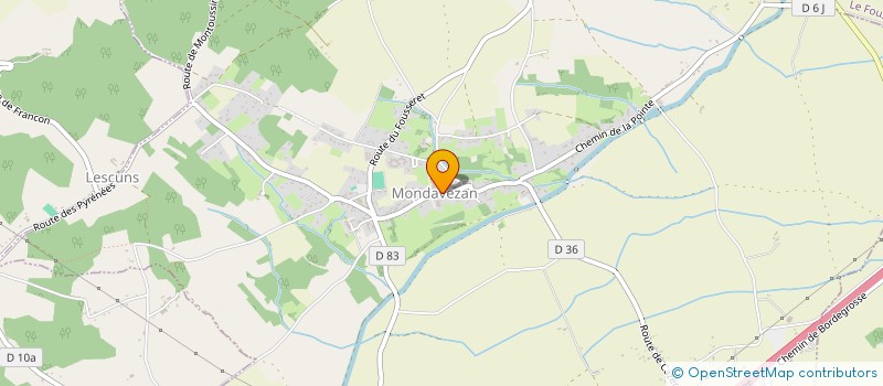 localisation de l'entreprise ASSOCIATION SCOLAIRE LE MONT DES PETITS OISEAUX  MONDAVEZAN