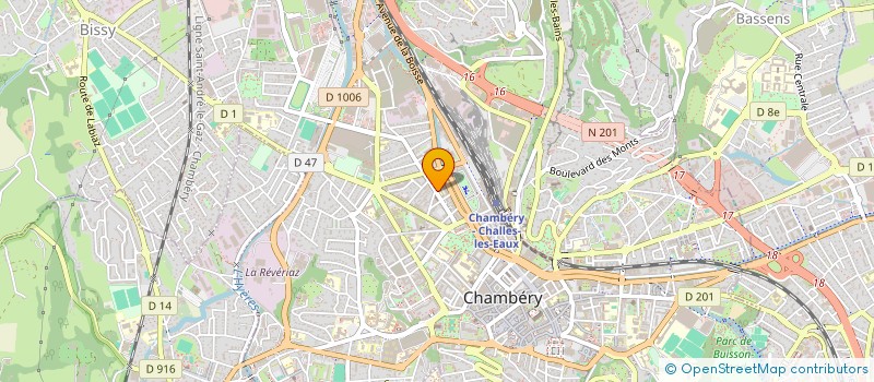 localisation de l'entreprise ASSOCIATION SCOLAIRE LES TROIS BLANCHEURS  CHAMBERY