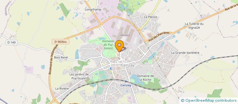 localisation de l'entreprise ASSOCIATION SCOLAIRE PEROCHON  CERIZAY