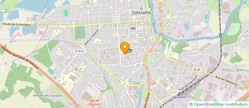 localisation de l'entreprise ASSOCIATION SCOLAIRE SAINT REMY à SOISSONS