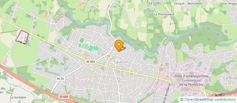 localisation de l'entreprise ASSOCIATION SCOLAIRE USEP DE L'ECOLE DE LA RIVIERE SAUTRON à SAUTRON