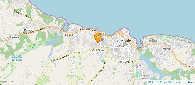 localisation de l'entreprise ASSOCIATION SEBYSSA à LE MOULE