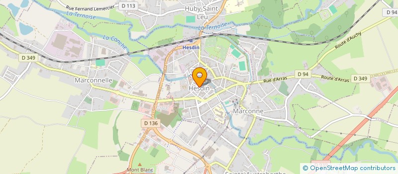 localisation de l'entreprise ASSOCIATION SECOURISME ET INCENDIE à HESDIN