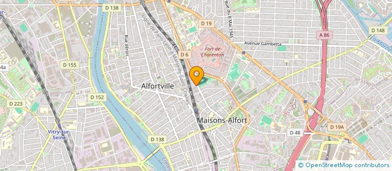 localisation de l'entreprise ASSOCIATION SECOURISTES ET SAUVETEURS DE LA POSTE ET D'ORANGE IDF à MAISONS-ALFORT