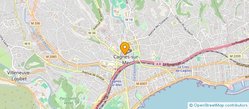 localisation de l'entreprise ASSOCIATION SECOURS FAMILLE à CAGNES-SUR-MER