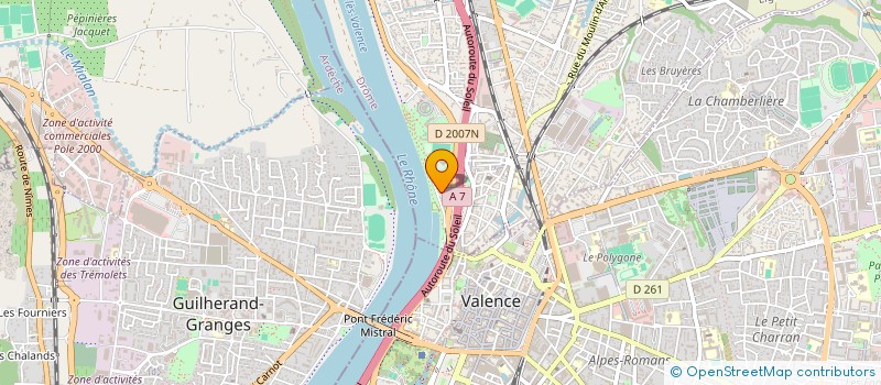 localisation de l'entreprise ASSOCIATION SECTEUR BOULISTE  BOURG-LES-VALENCE