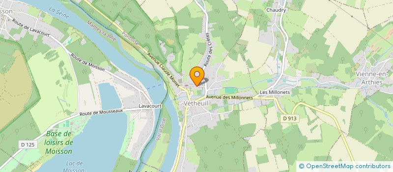 localisation de l'entreprise ASSOCIATION SEINE INITIATIVE  VETHEUIL